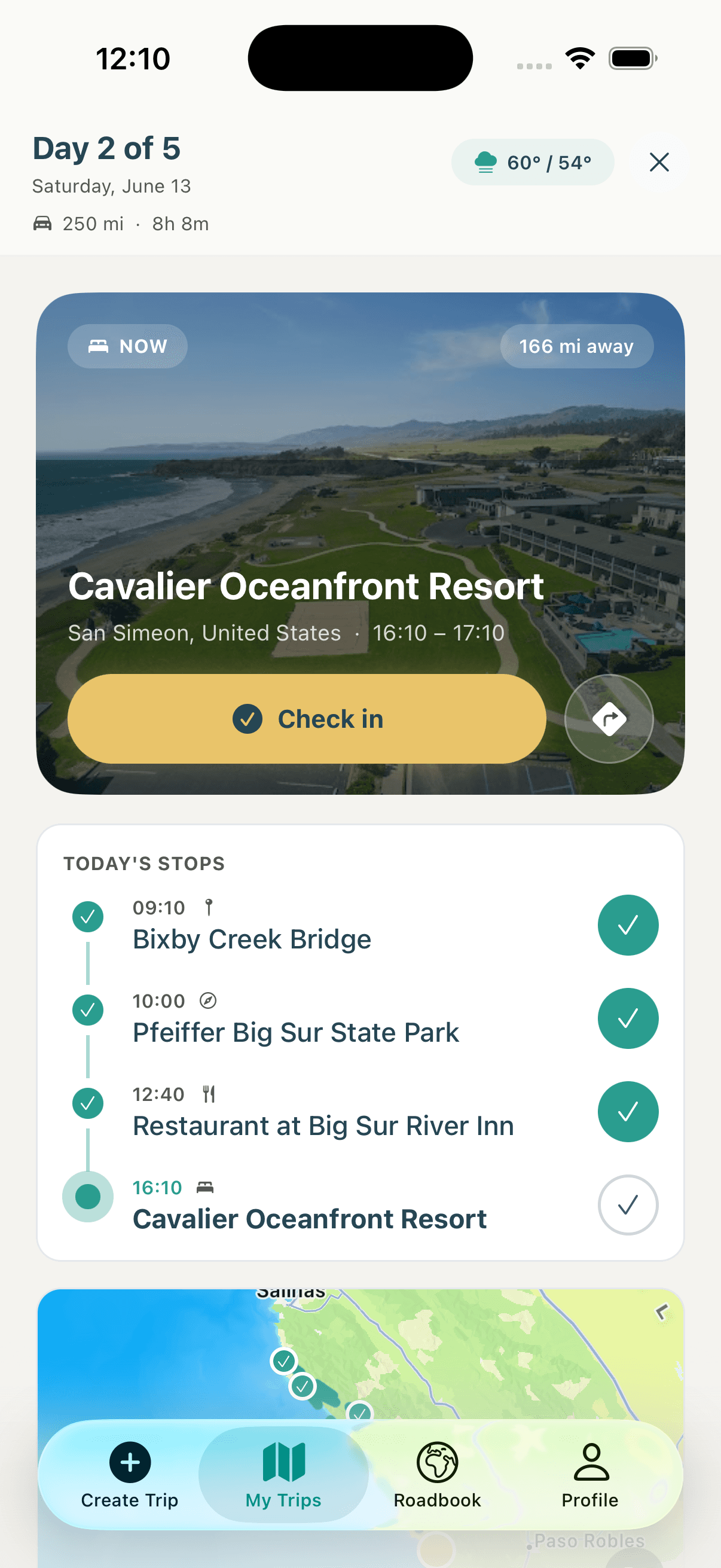 HitTheRoad app screen 3